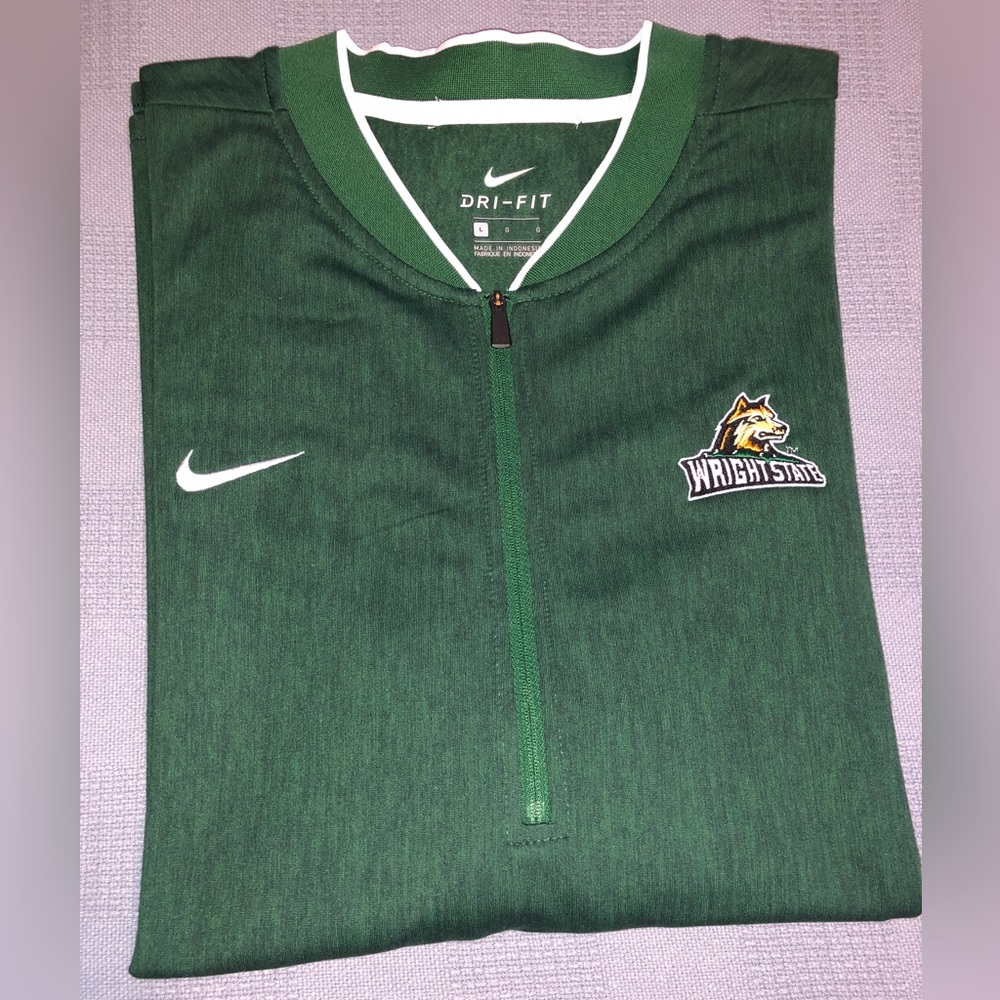 Nike Wright State Raiders Quarter-Zip Sweatshirt. Large